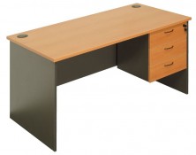 Rapid Worker Desk With Fitted Pedestal